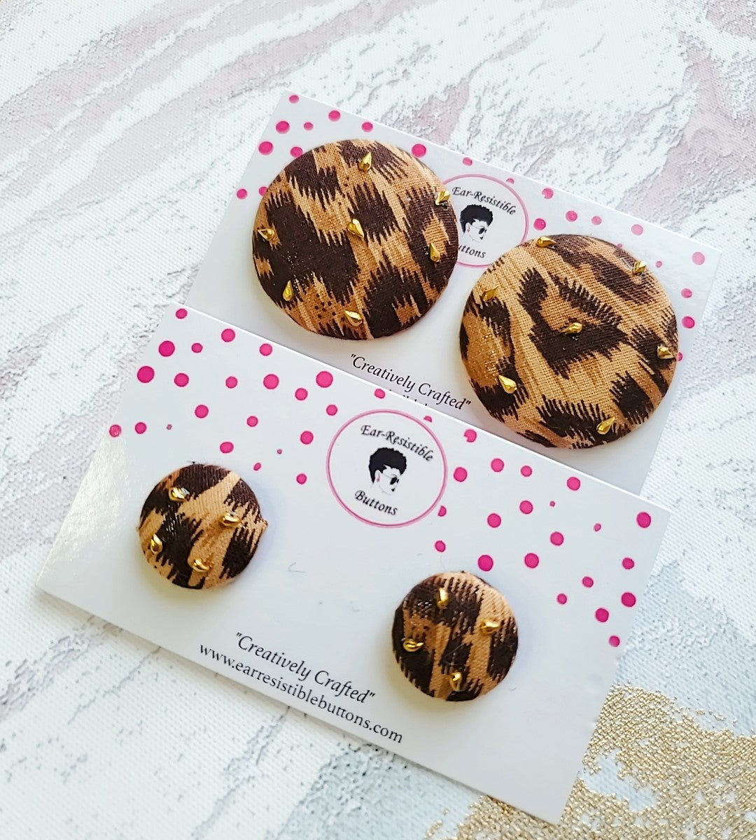 Completely Wild Button Earrings