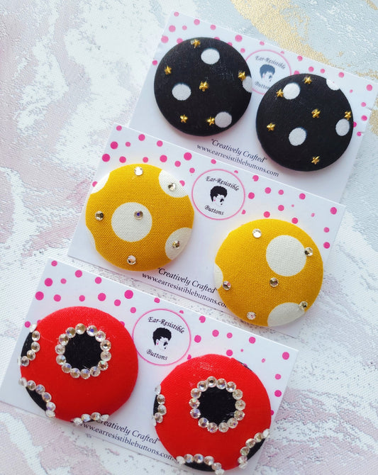 Spotted Bling Button Bundle