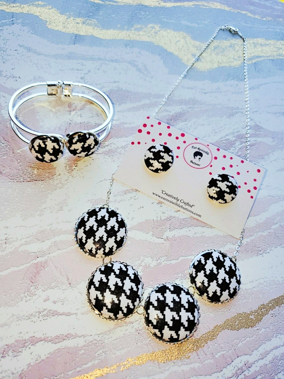 Houndstooth Jewelry Set