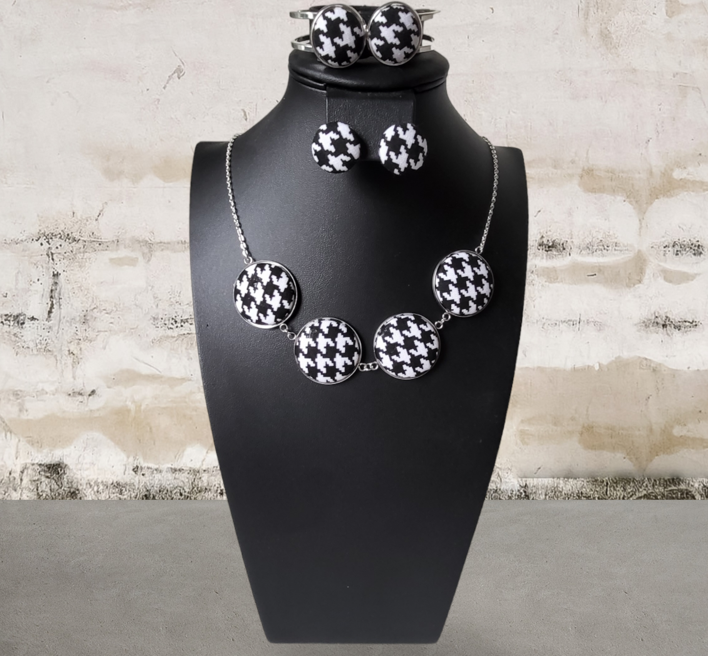 Houndstooth Jewelry Set